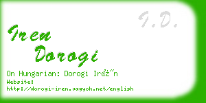 iren dorogi business card